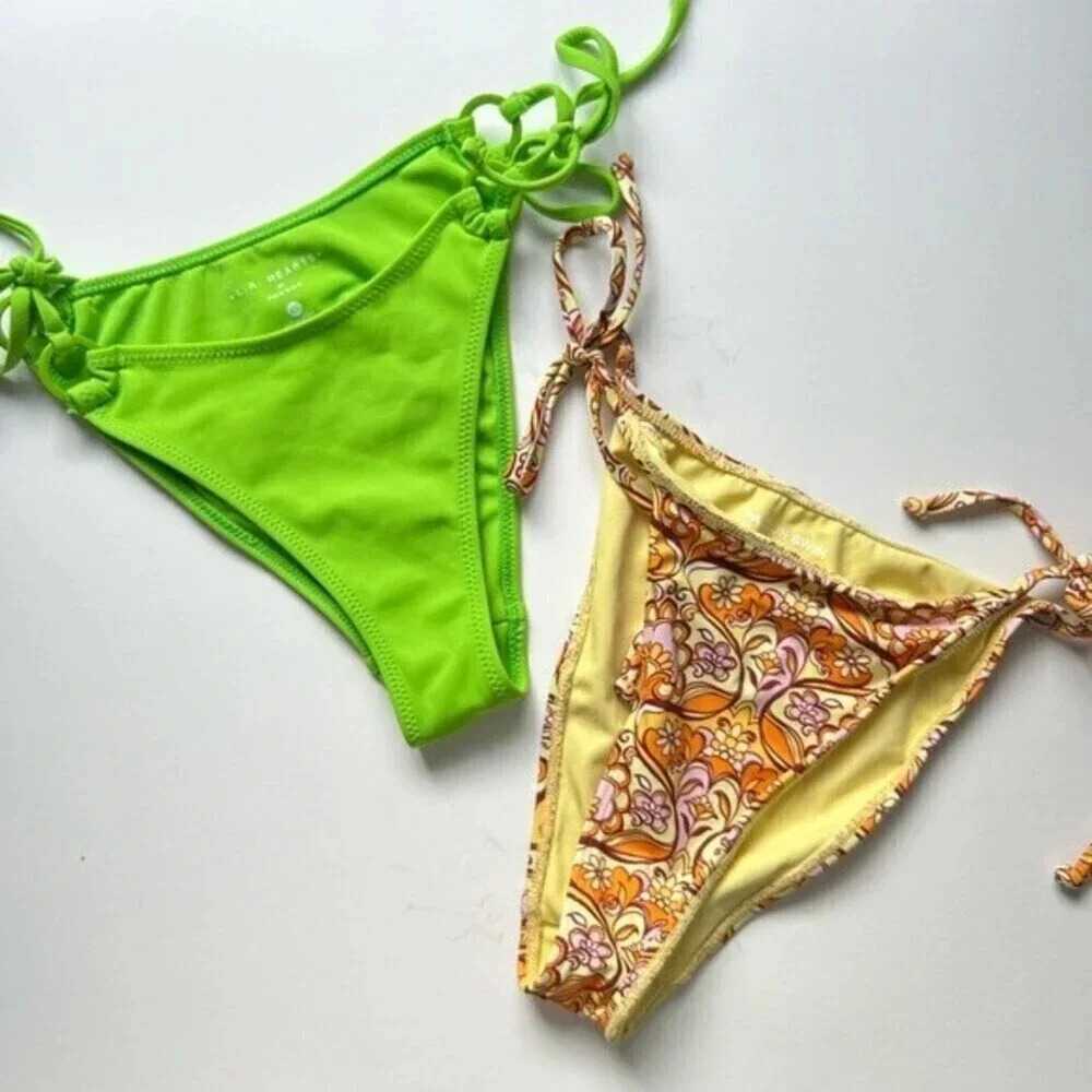 Pacsun Swim LA hearts Bikini Bottoms bundle! Size XS